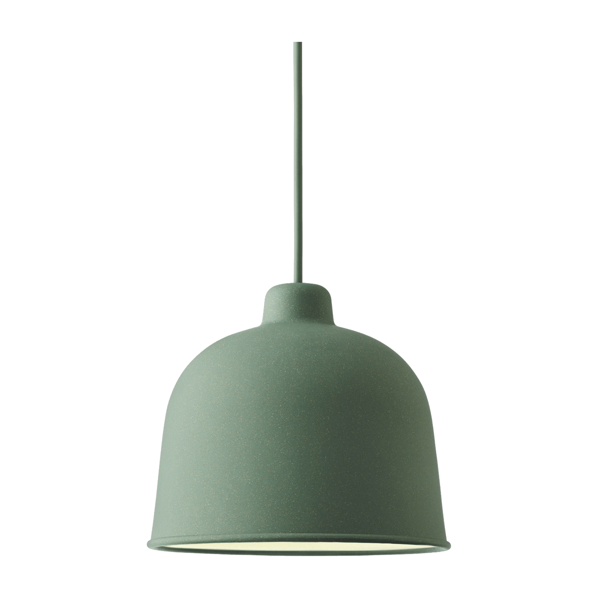 Suspension LED en fibre de bambou vert Grain - Muuto - The Cool Republic