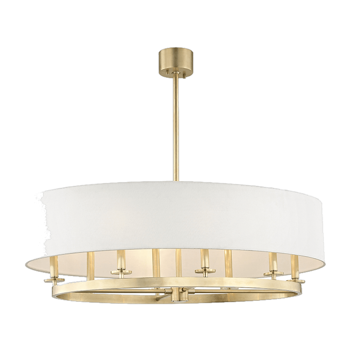 Suspension linéaire en acier laiton vieilli 67x100x30cm Durham - Hudson Valley Lighting - The Cool Republic