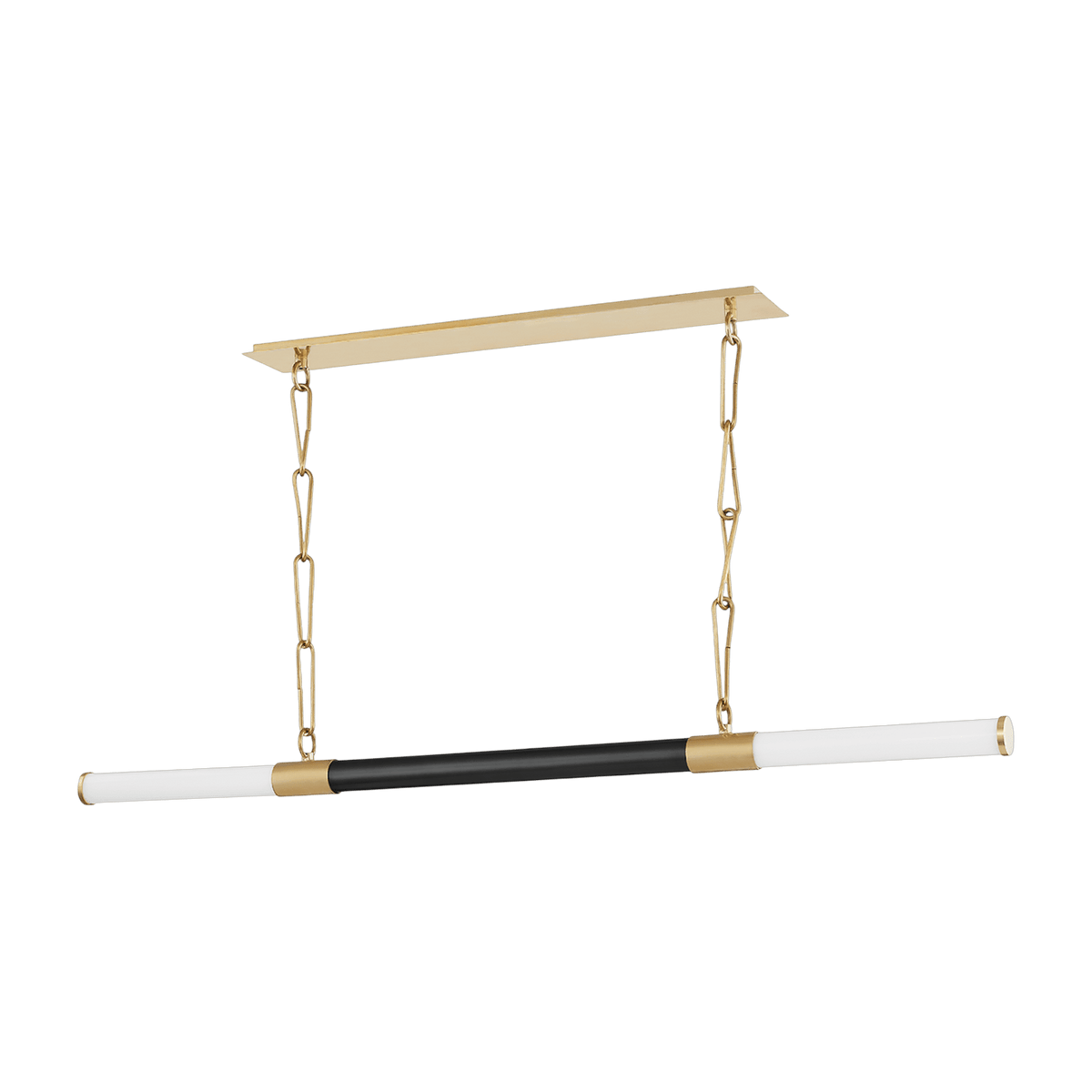 Suspension linéaire en laiton laiton vieilli et bronze ancien 153x11cm Huntington - Hudson Valley Lighting - The Cool Republic