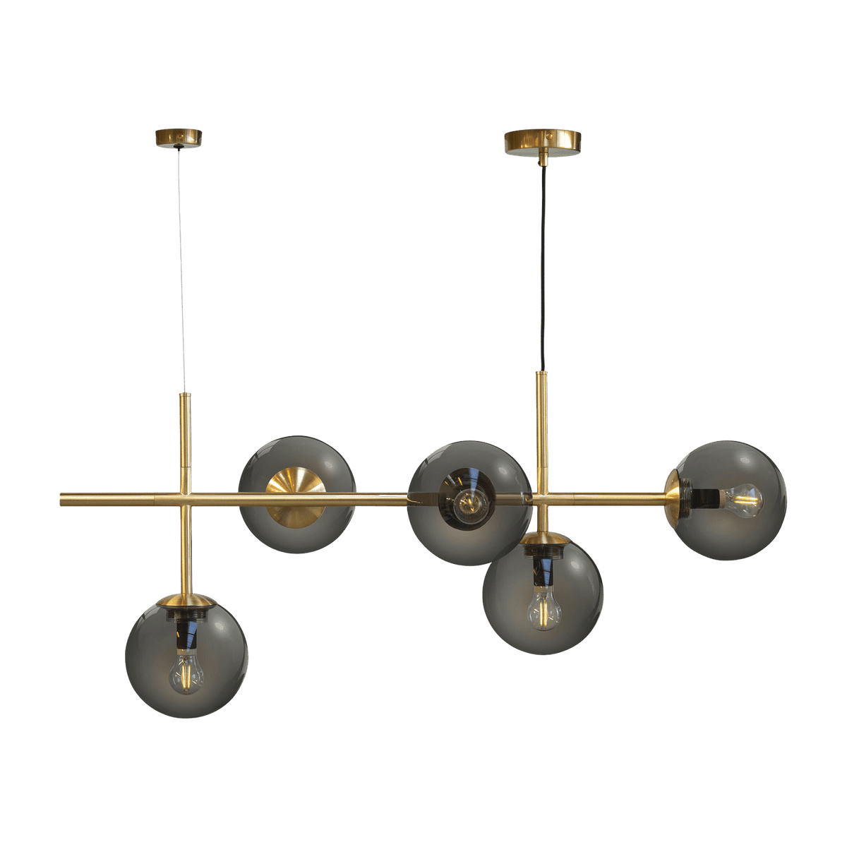 Glass and gold metal long suspension - Dyberg Larsen - The Cool Republic
