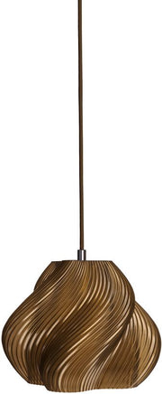 Suspension marron caramel et chrome 20 cm Soft serve 01 - Crème atelier - The Cool Republic