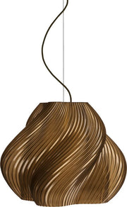Suspension marron caramel et chrome 48 cm Soft serve Mega - Crème atelier - The Cool Republic