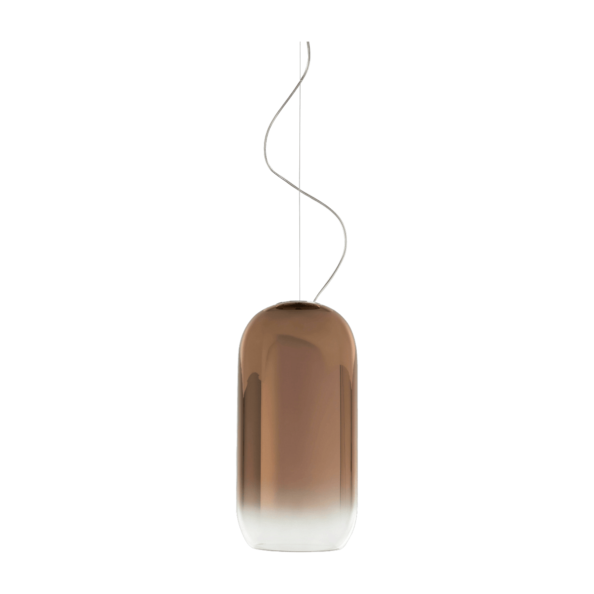 Suspension marron cuivrée Gople - Artemide - The Cool Republic