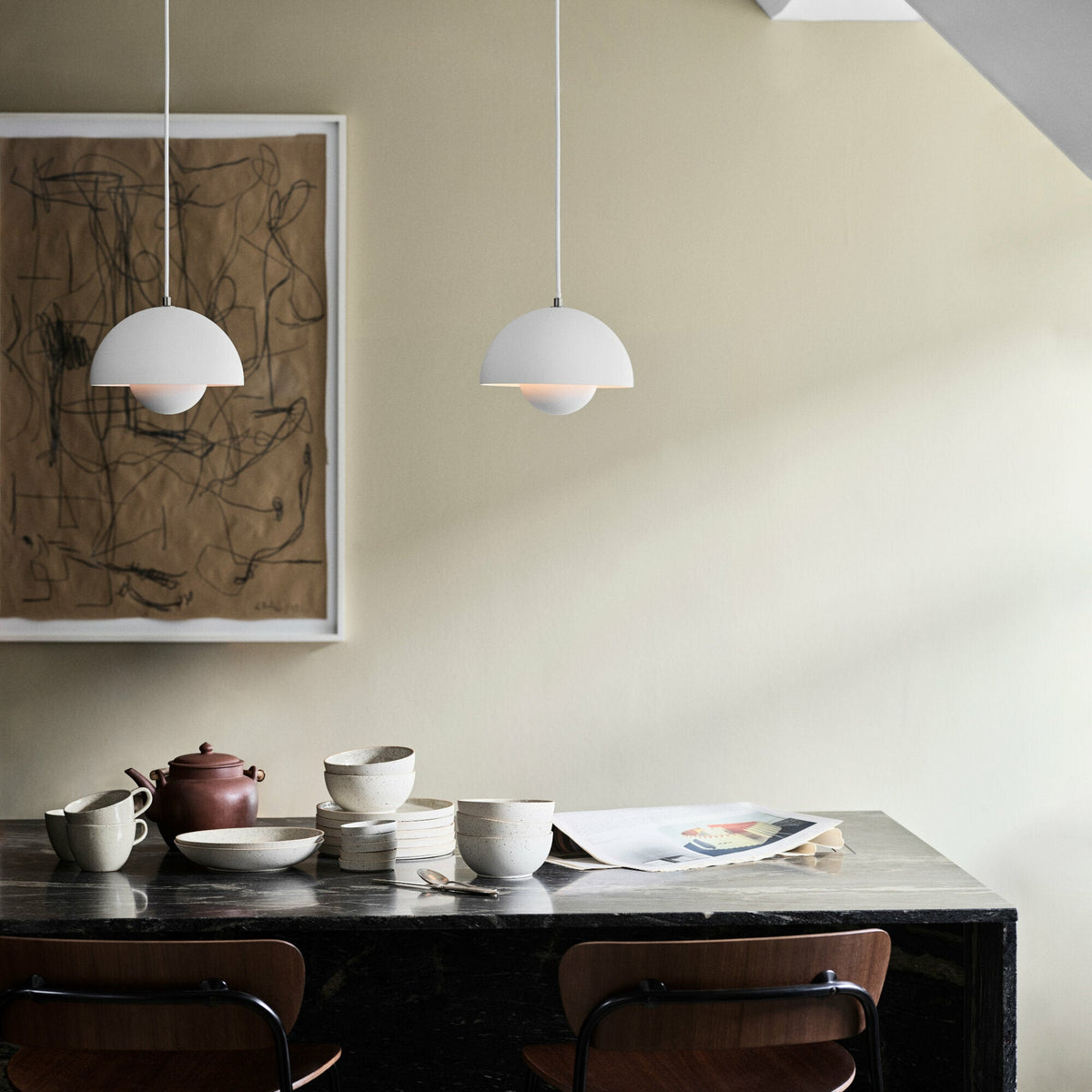 Suspension moutarde Flowerpot VP1 - &tradition - The Cool Republic