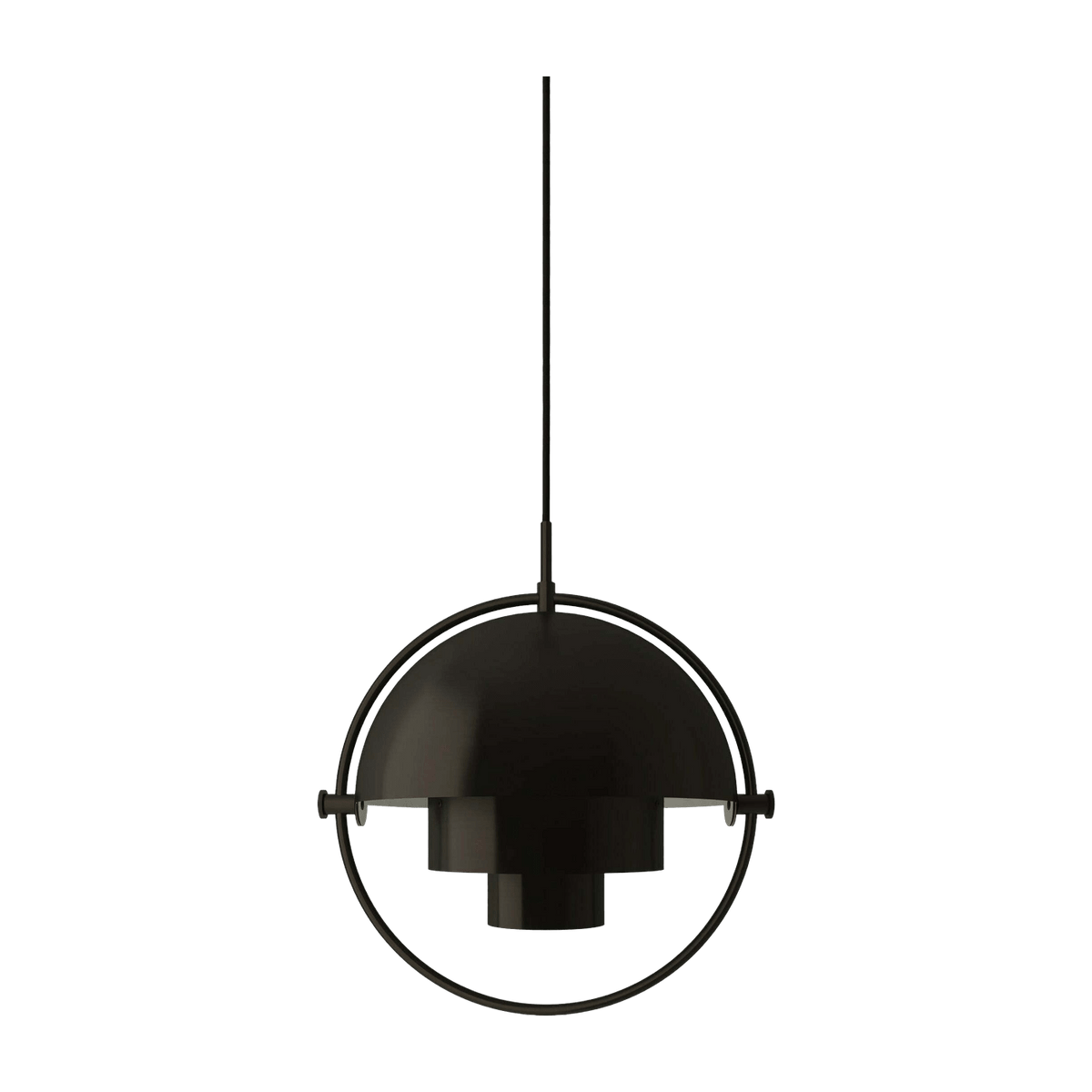 Black and white suspension lamp 42 cm Multi -Lite - Gubi - The Cool Republic