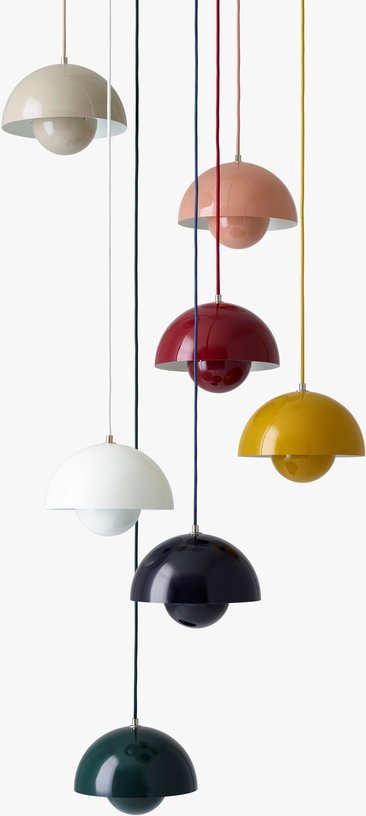 Suspension noir mat Flowerpot VP1 - &tradition - The Cool Republic