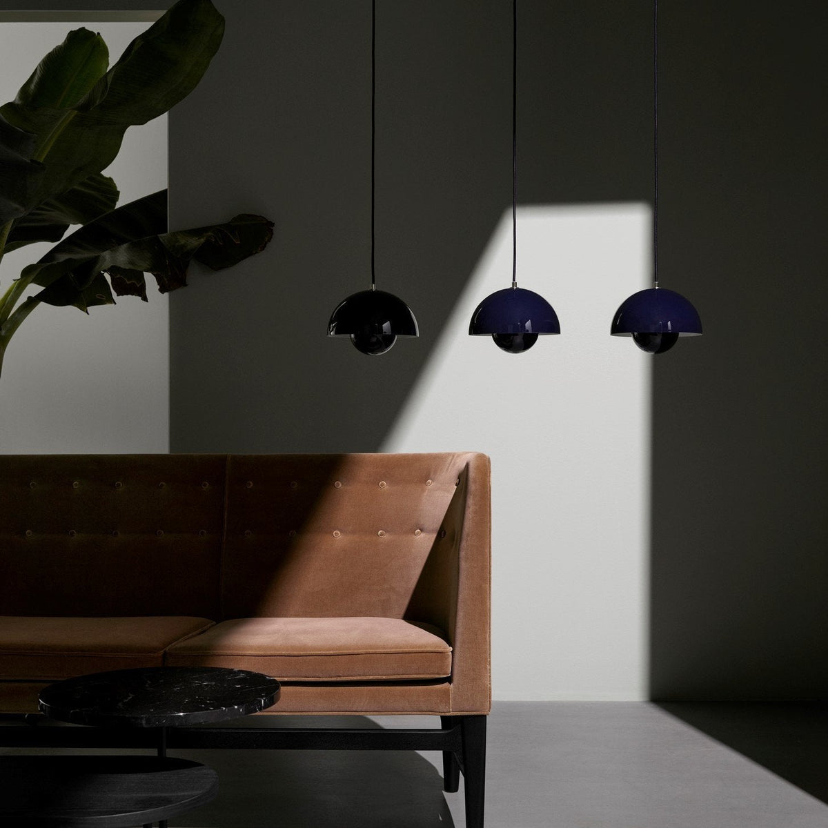 Suspension noir mat Flowerpot VP1 - &tradition - The Cool Republic