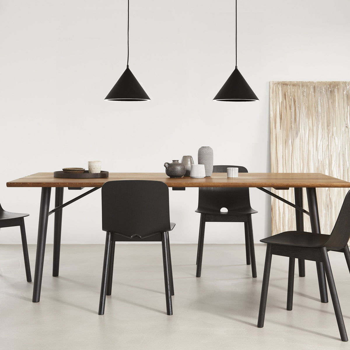 Suspension noire 46 cm Annular - Woud - The Cool Republic