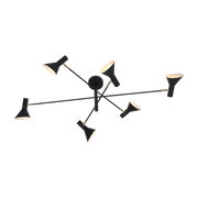 Suspension noire ajustable 6 lampes Izmir - It's about Romi - The Cool Republic