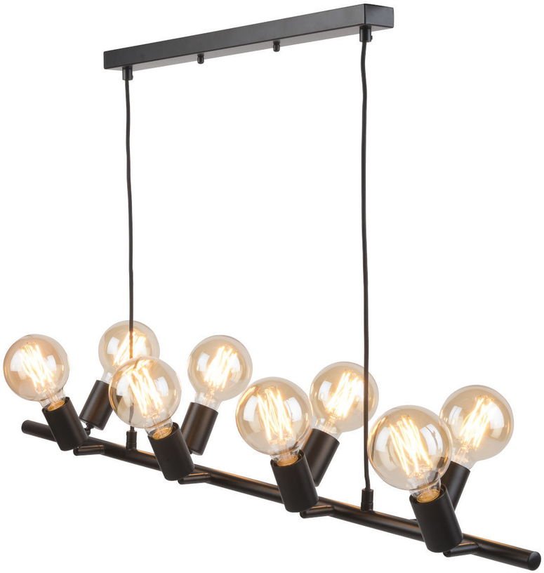 Suspension noire ajustable 8 lampes Miami - It's about Romi - The Cool Republic