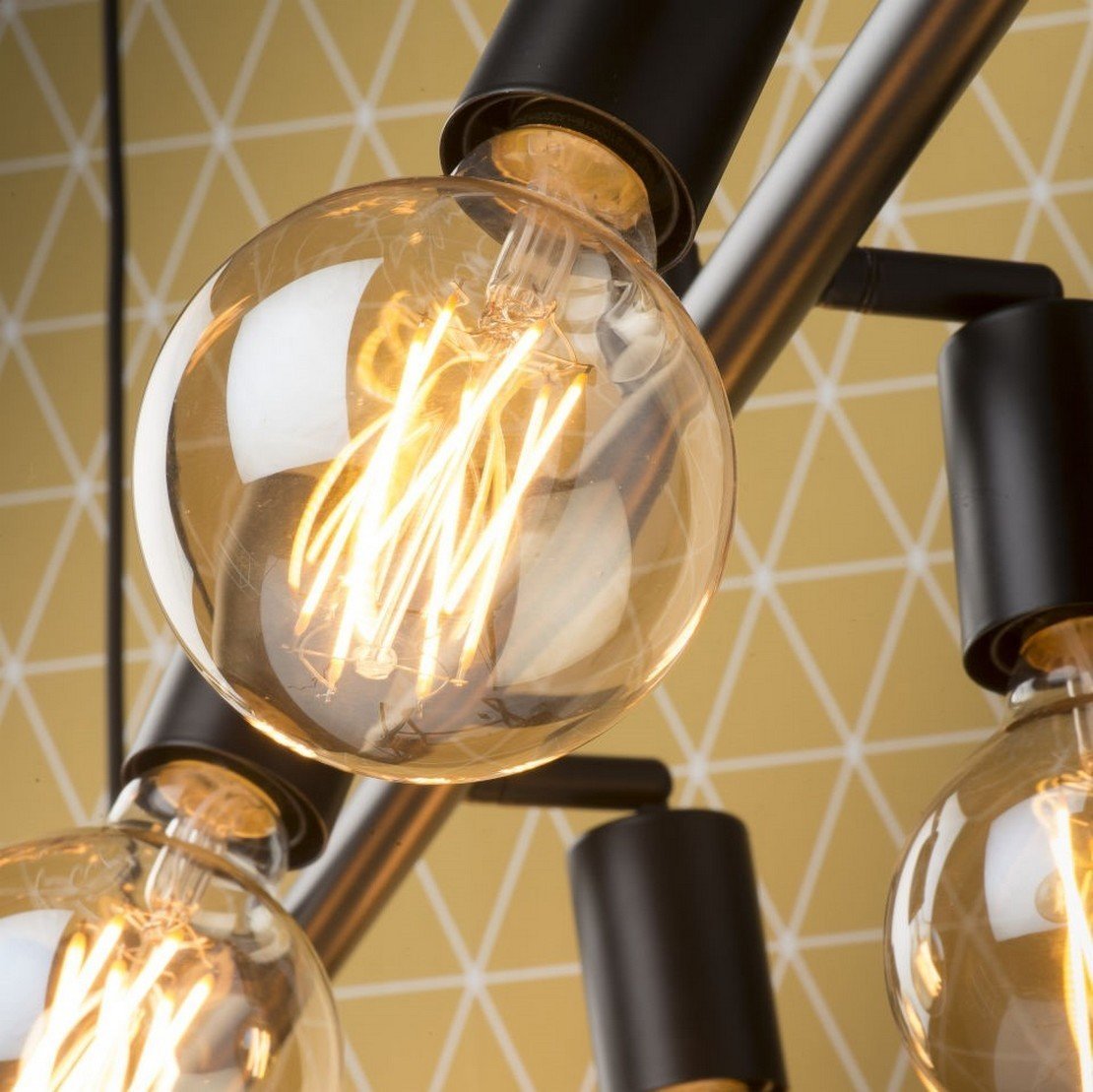 Suspension noire ajustable 8 lampes Miami - It's about Romi - The Cool Republic