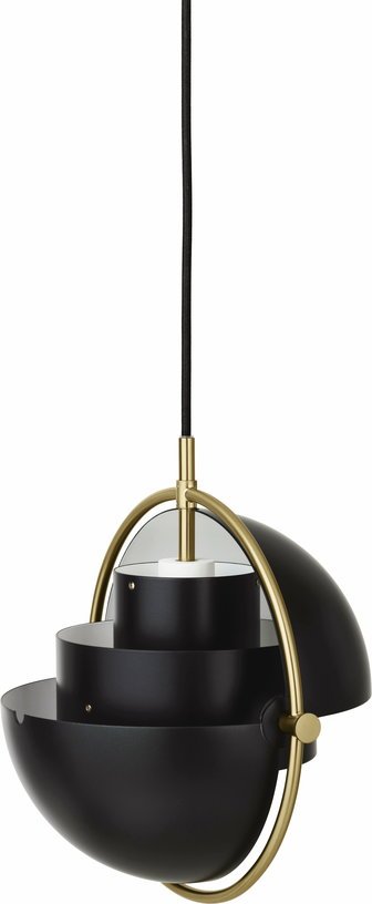Suspension noire base dorée 28 cm Multi - Lite - Gubi - The Cool Republic