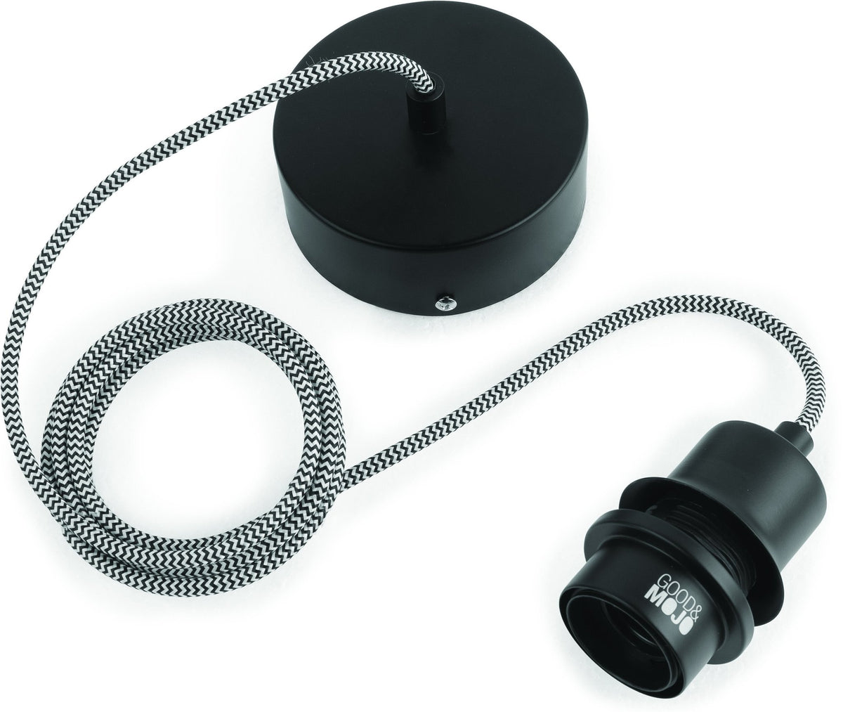 Suspension noire en pneu recyclé 26cm Amazon - Good & Mojo - The Cool Republic