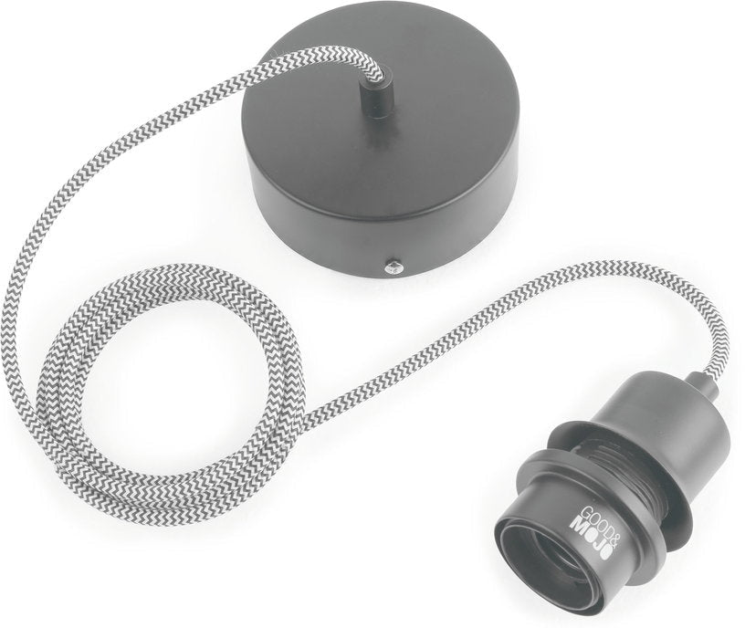 Suspension noire en pneu recyclé Amazon - Good & Mojo - The Cool Republic