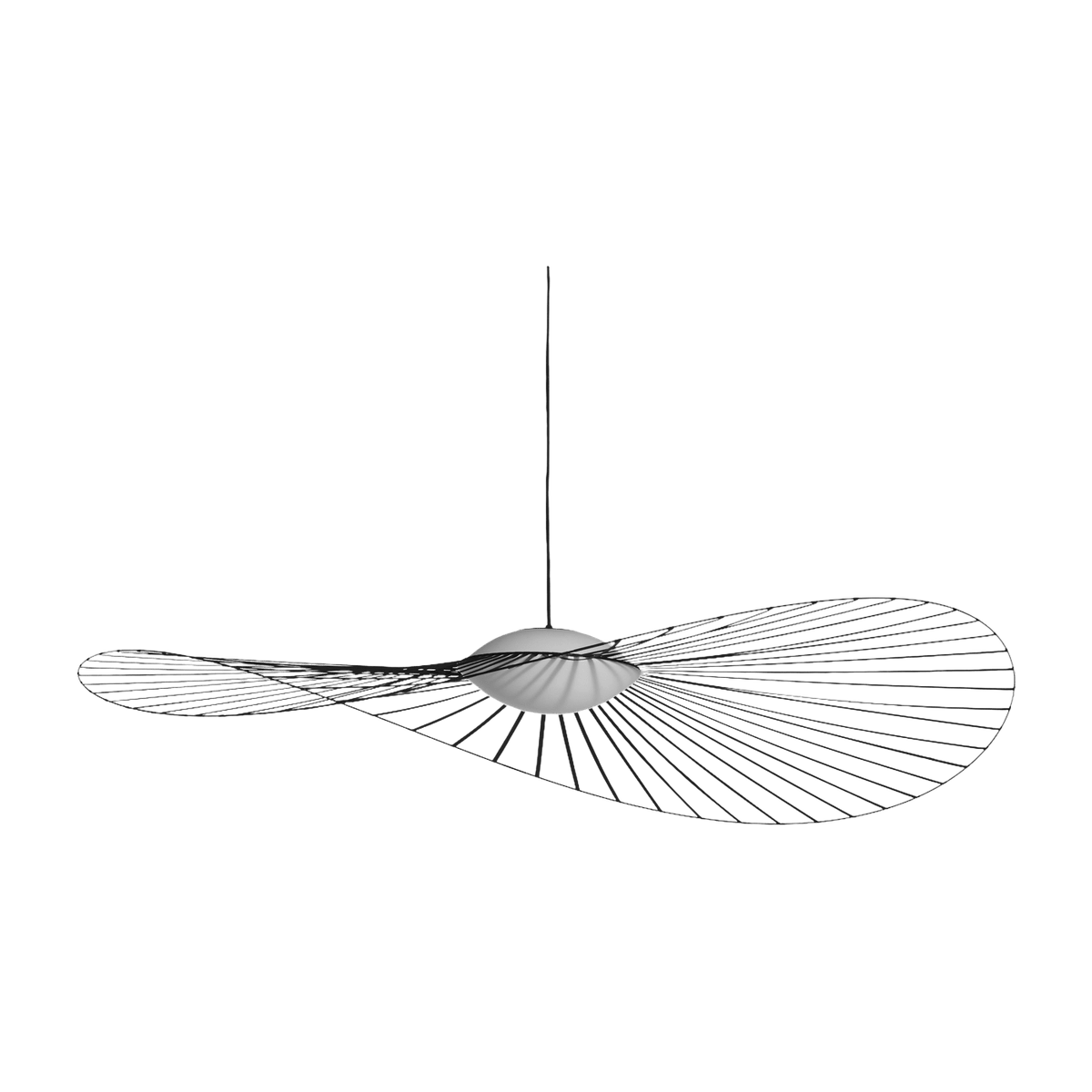 Black and white hanging lamp 140 cm Vertigo Nova - Petite Friture - The Cool Republic