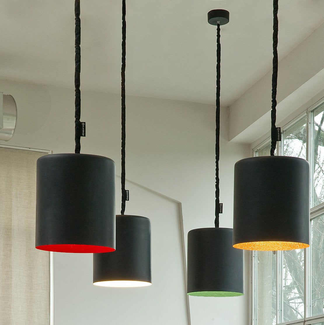 Suspension noire et blanche Bin Lavagna - In-es.artdesign - The Cool Republic