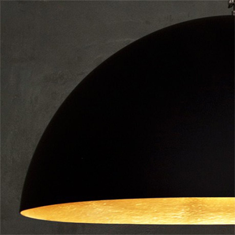 Suspension noire et dorée Mezza Luna - In-es.artdesign - The Cool Republic