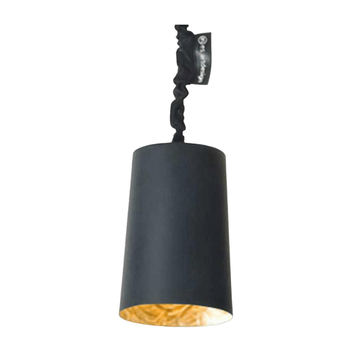 Suspension noire et dorée Paint Lavagna - In-es.artdesign - The Cool Republic