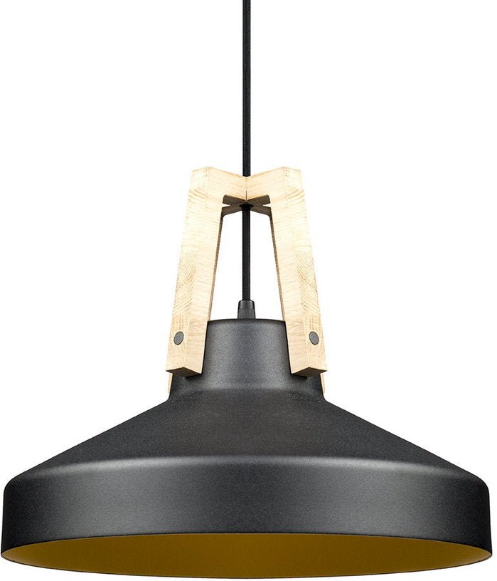 Suspension noire et or 33 cm Work - Loftyou - The Cool Republic