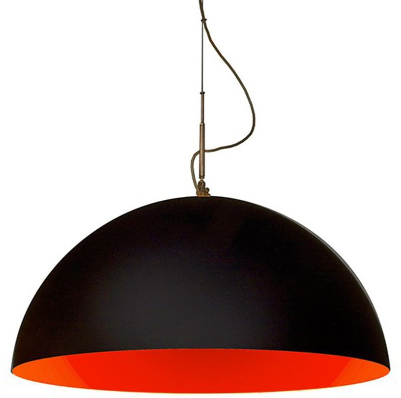 Suspension noire et rouge Mezza Luna - In - es.artdesign - The Cool Republic