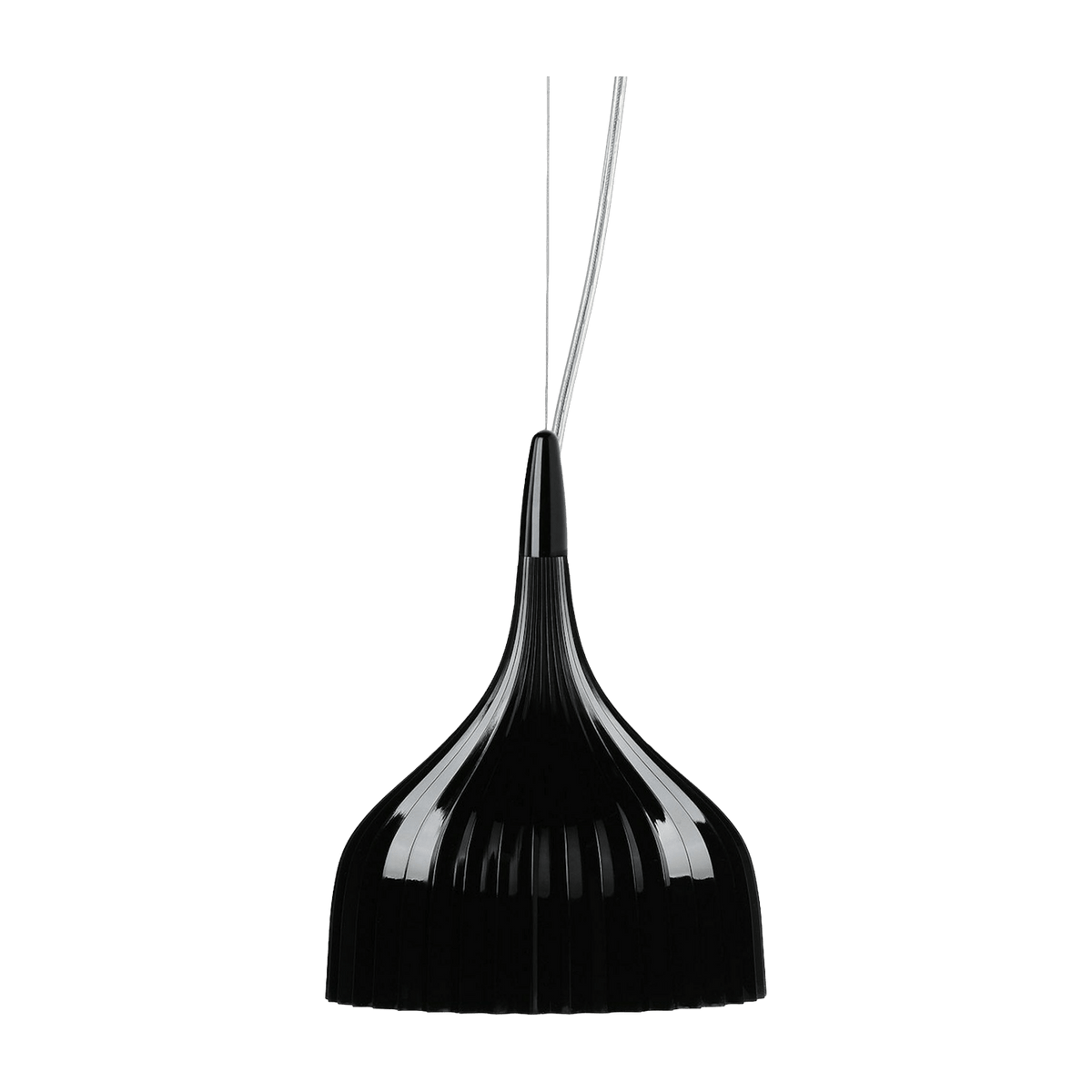 Suspension noire opaque 13,5 cm E' - Kartell - The Cool Republic