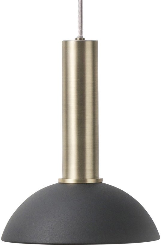 Suspension noire socket high doré Hoop Collect - Ferm Living - The Cool Republic
