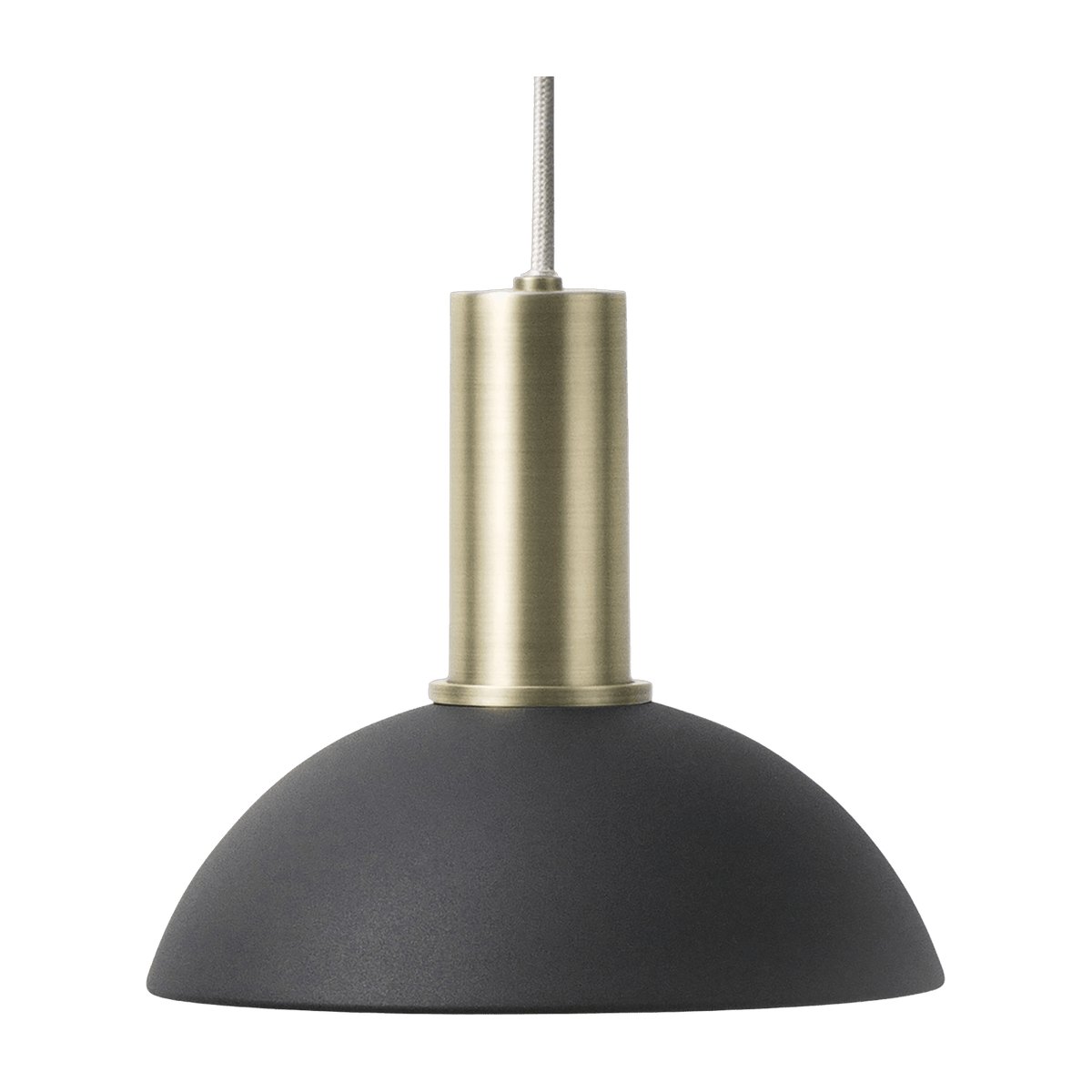 Suspension noire socket low doré Hoop Collect - Ferm Living - The Cool Republic
