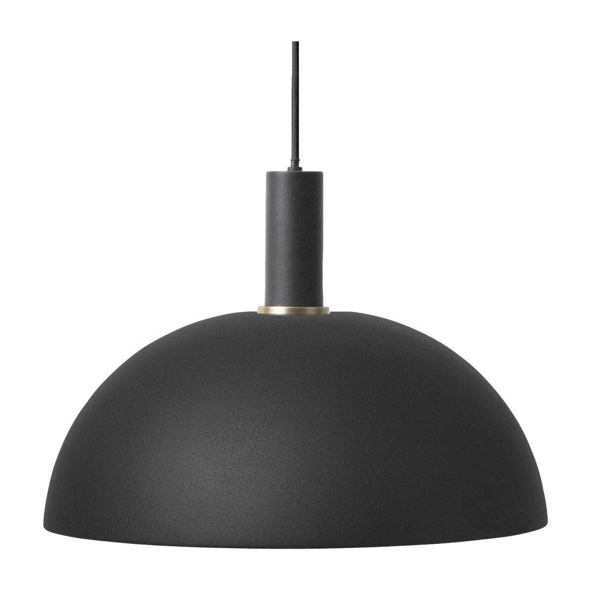 Suspension noire socket low noir Dome Collect - Ferm Living - The Cool Republic