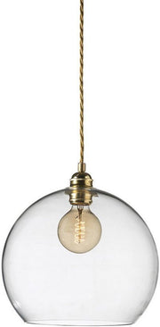 Suspension Ø28 cm Rowan Blanc et Laiton - Ebb & Flow - The Cool Republic