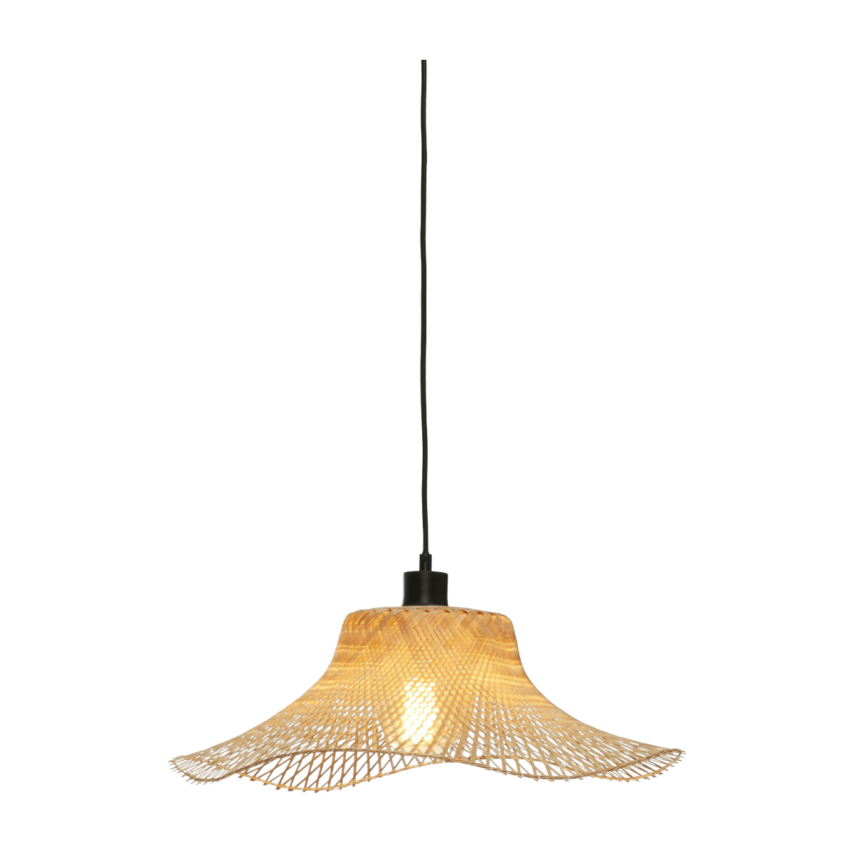 Suspension ondulée en bambou naturel 50x15 cm Ibiza - Good & Mojo - The Cool Republic