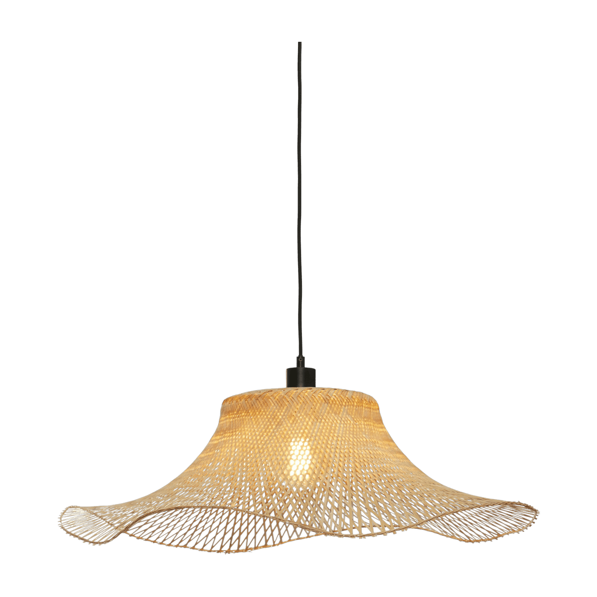 Suspension ondulée en bambou naturel 65x20 cm Ibiza - Good & Mojo - The Cool Republic