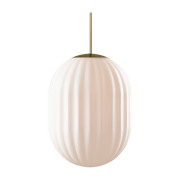 Suspension ovale blanche câble crème Modeco Plus - Nordic Tales - The Cool Republic