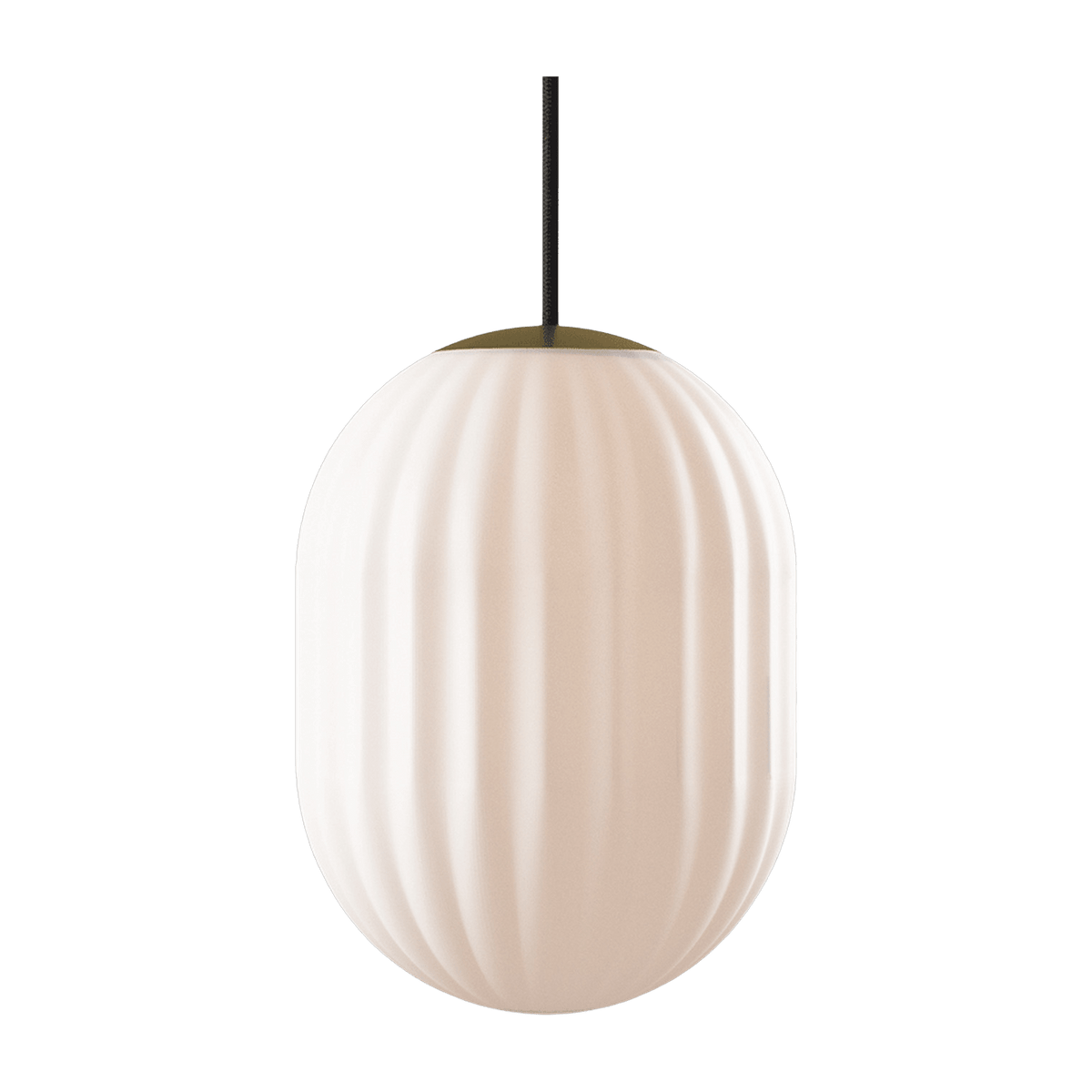 Suspension ovale blanche câble noir Modeco Plus - Nordic Tales - The Cool Republic