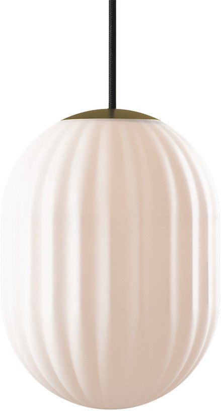 Suspension ovale blanche câble noir Modeco Plus - Nordic Tales - The Cool Republic