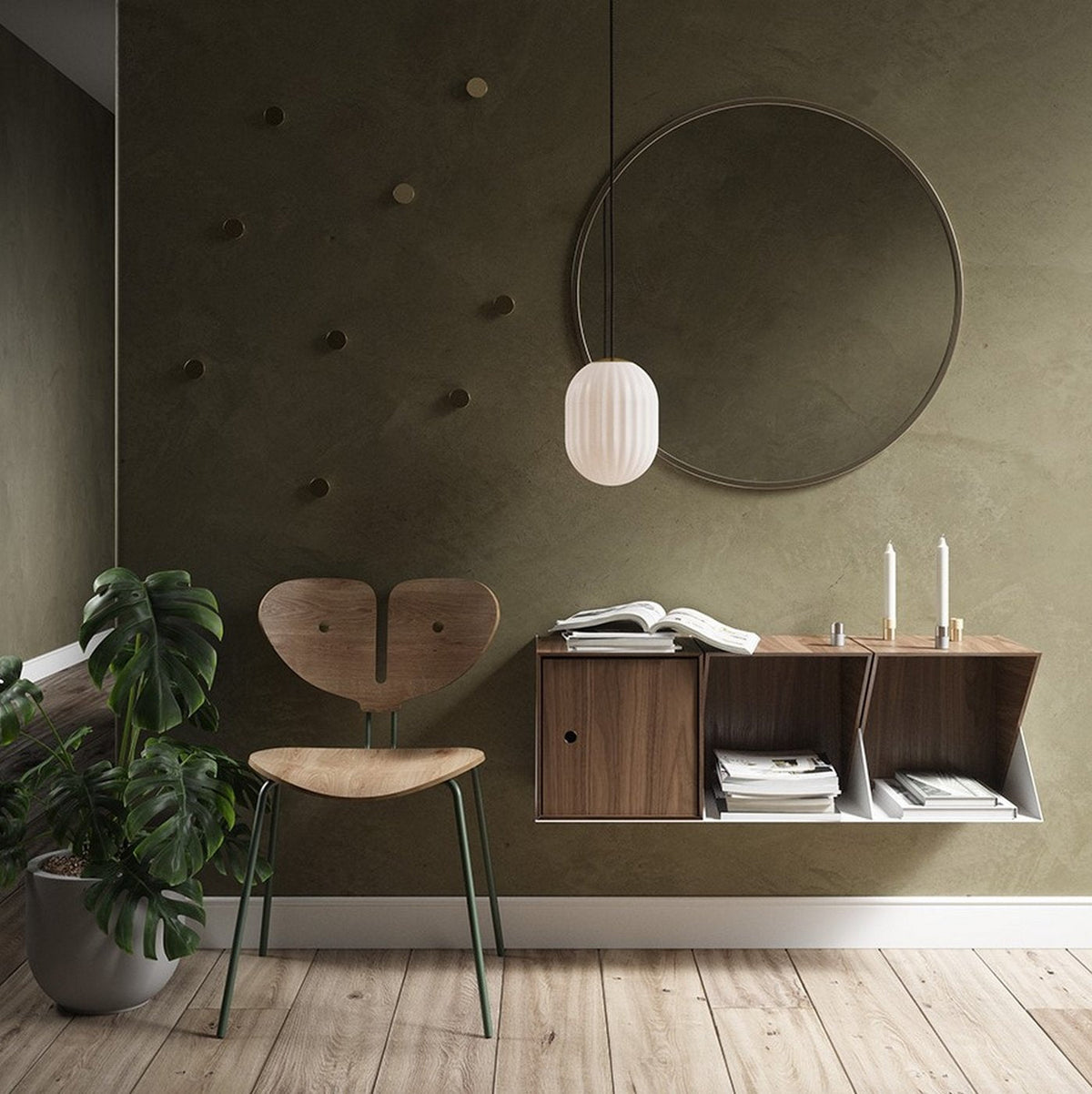 Suspension ovale blanche câble noir Modeco Plus - Nordic Tales - The Cool Republic