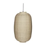 Suspension ovale en rotin naturel 74 cm Chand - Hübsch - The Cool Republic