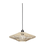 Suspension plate en rotin blanc 40x12 cm Zanzibar - Good & Mojo - The Cool Republic