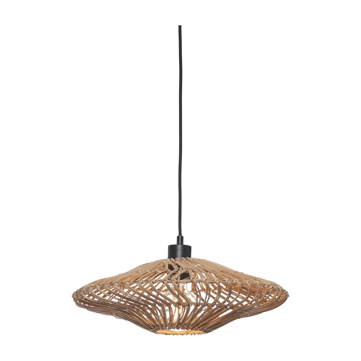 Suspension plate en rotin naturel 40x12 cm Zanzibar - Good & Mojo - The Cool Republic