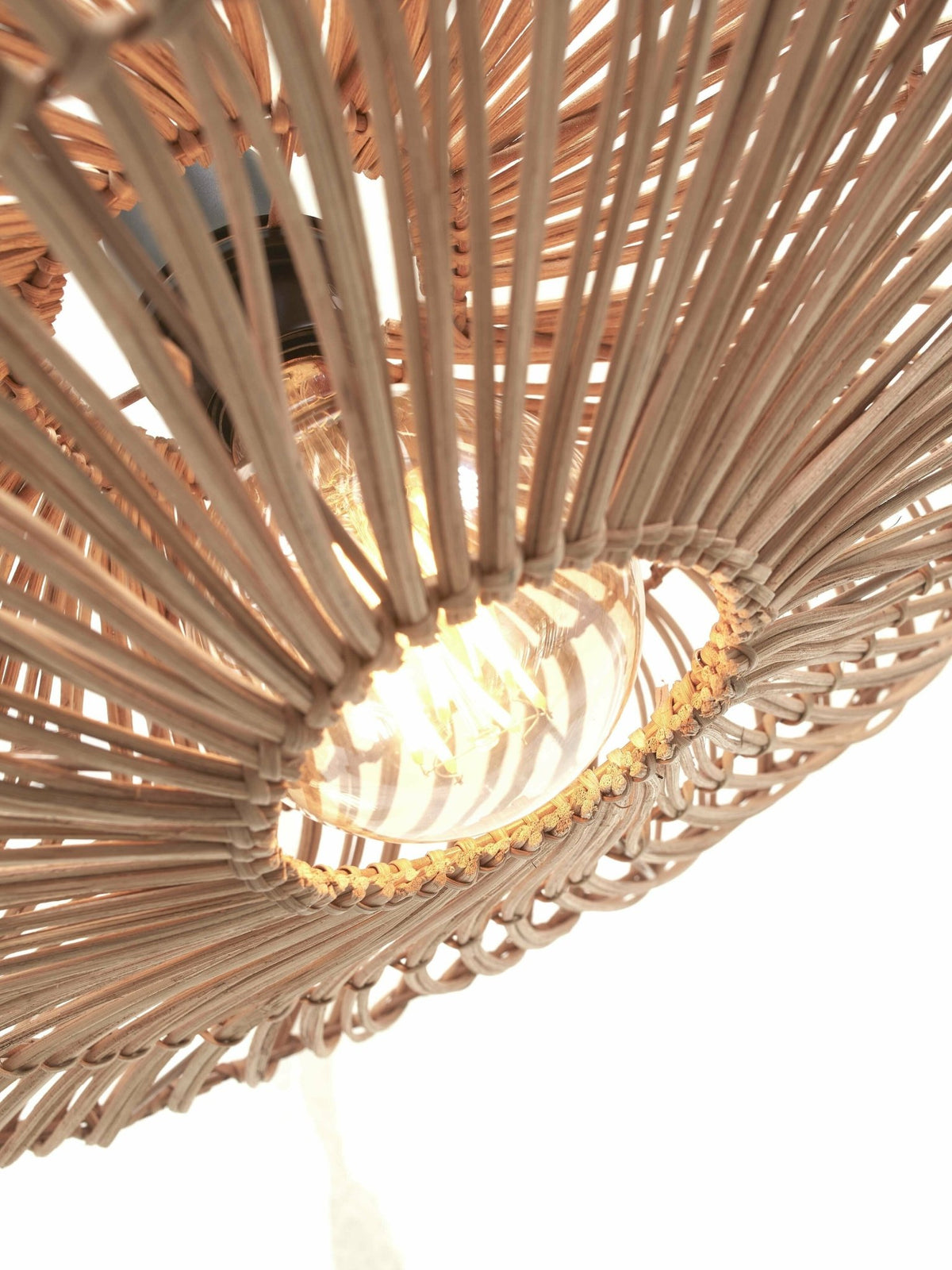 Suspension plate en rotin naturel 40x12 cm Zanzibar - Good & Mojo - The Cool Republic
