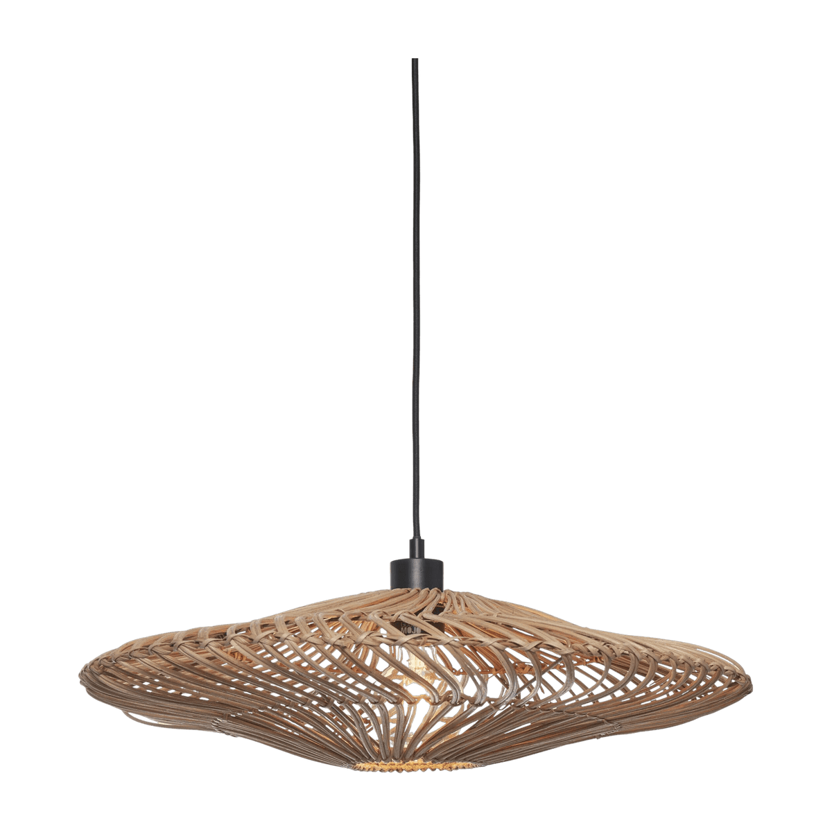 Suspension plate en rotin naturel 55x14 cm Zanzibar - Good & Mojo - The Cool Republic