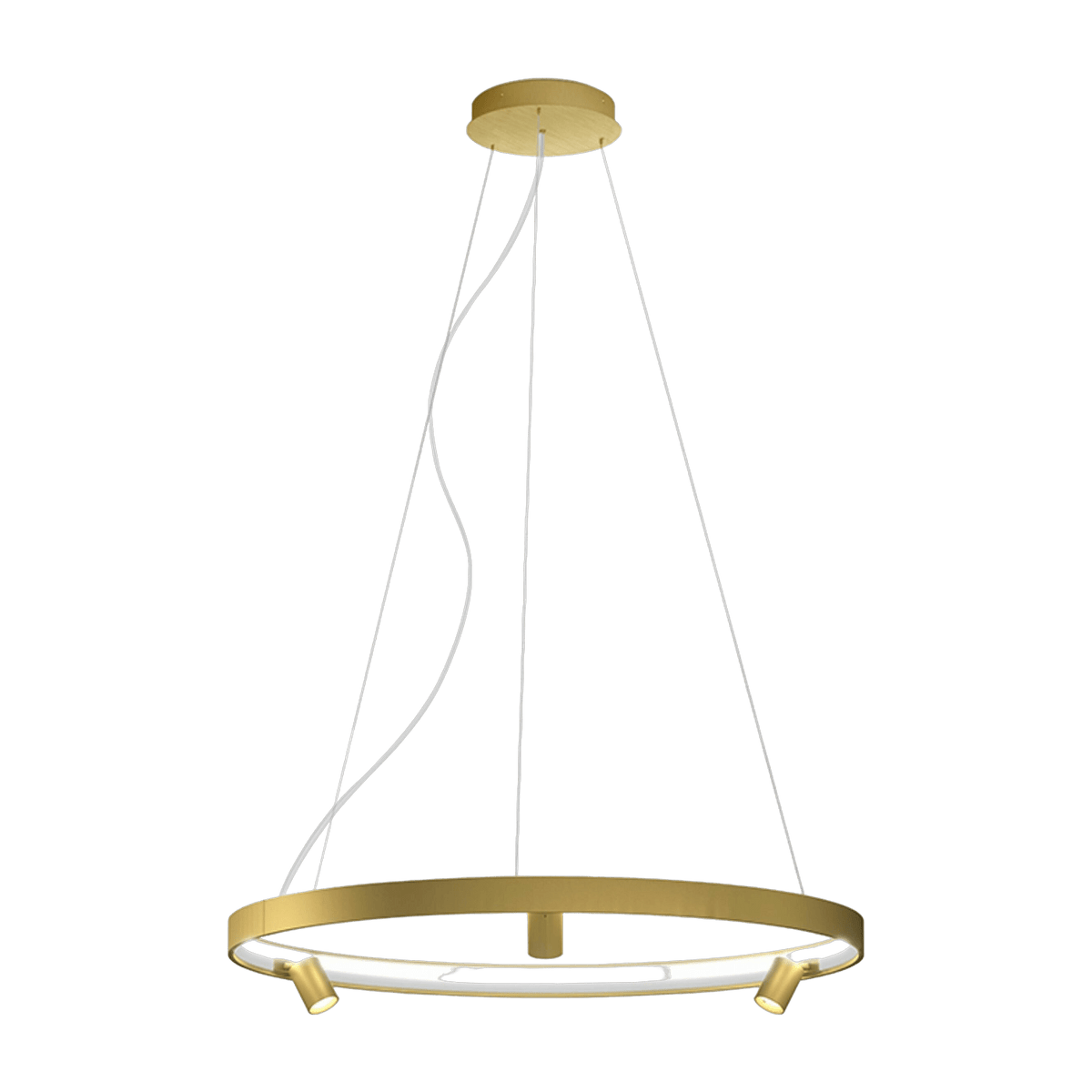 Suspension ronde 100 cm in brass Arena - Panzeri - The Cool Republic