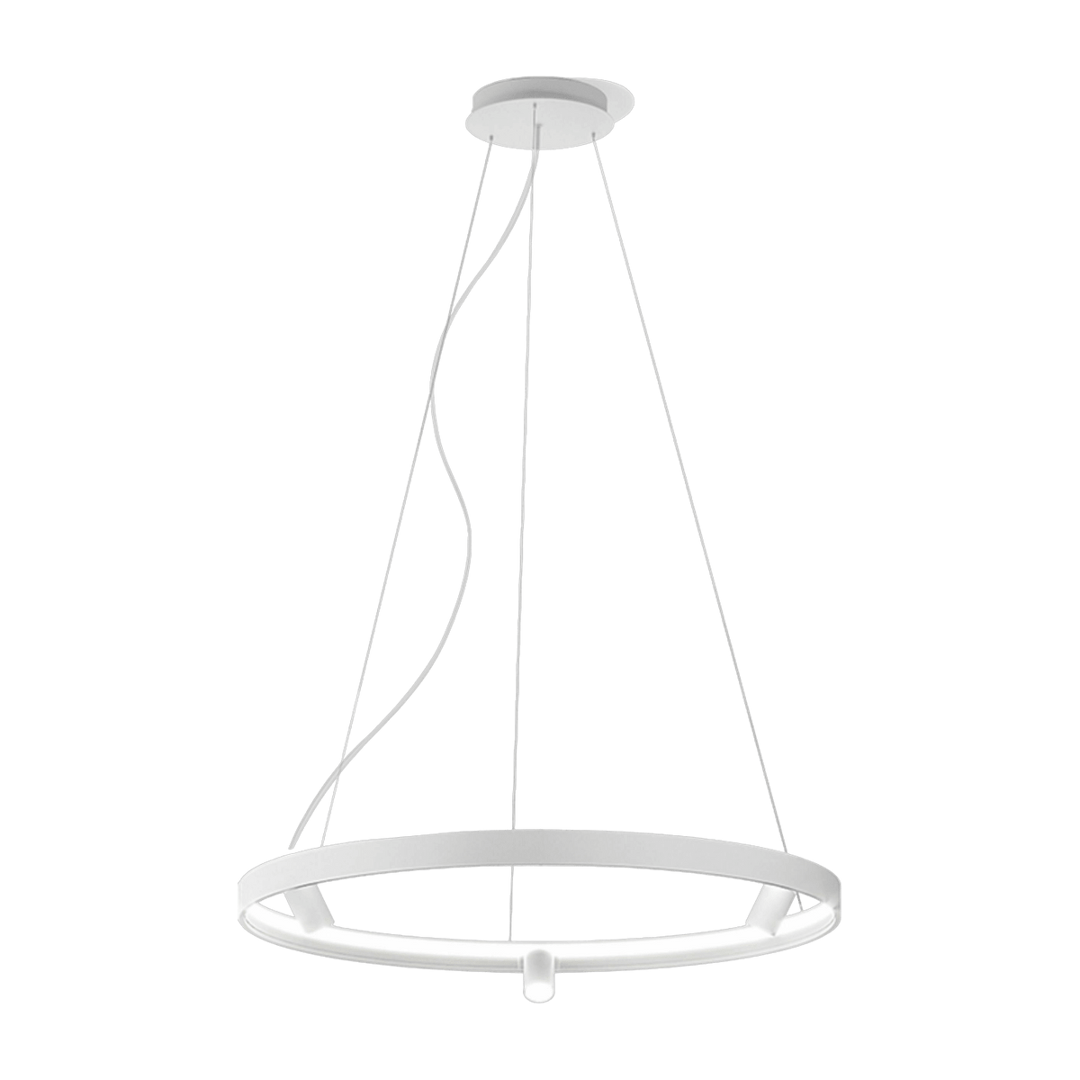Suspension ronde 100 cm in white metal Arena - Panzeri - The Cool Republic