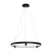 Suspension ronde 100 cm in black metal Arena - Panzeri - The Cool Republic