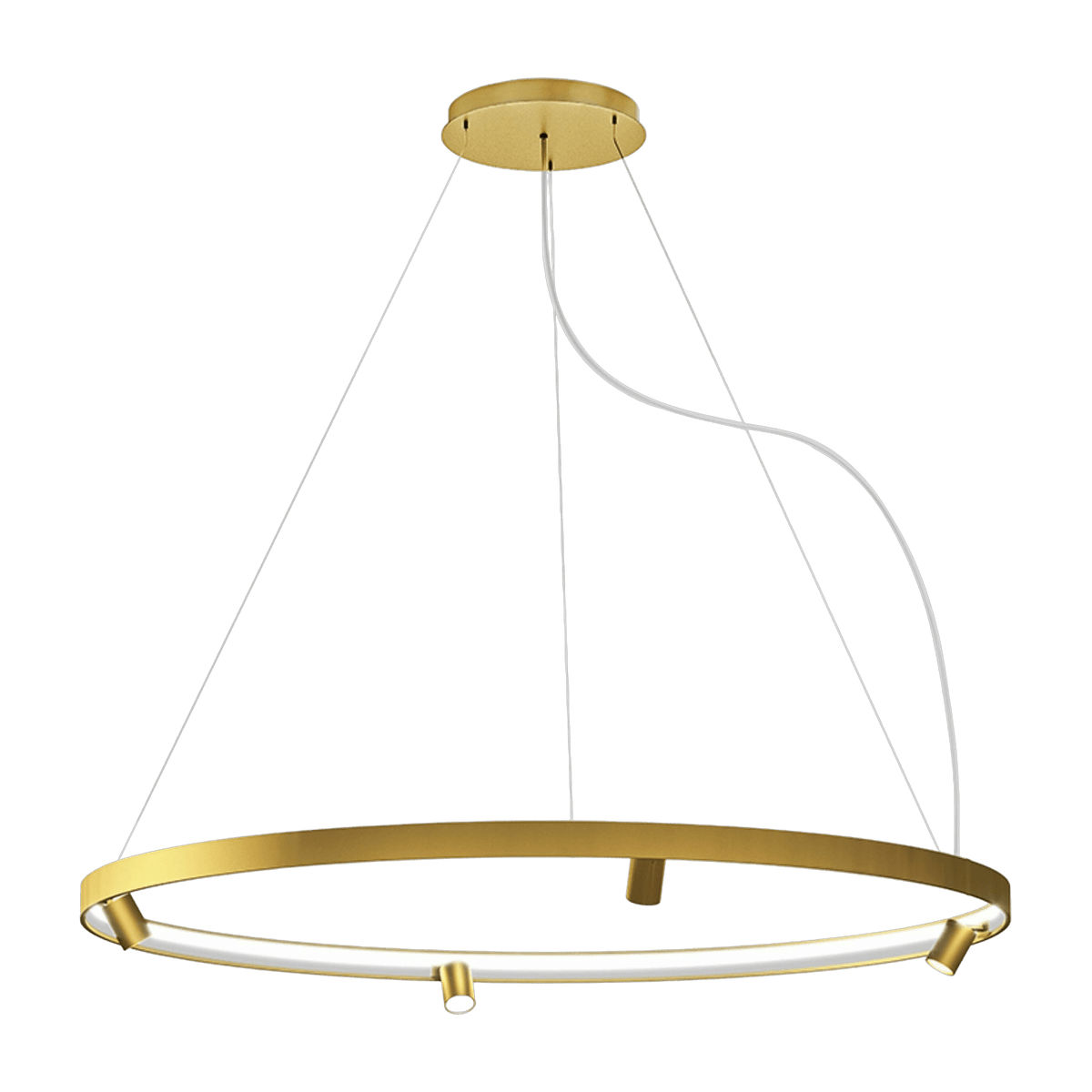 Suspension ronde 150 cm in brass Arena - Panzeri - The Cool Republic