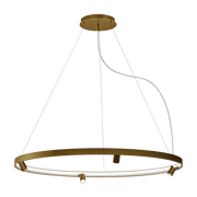 Suspension ronde 150 cm in metal bronze Arena - Panzeri - The Cool Republic