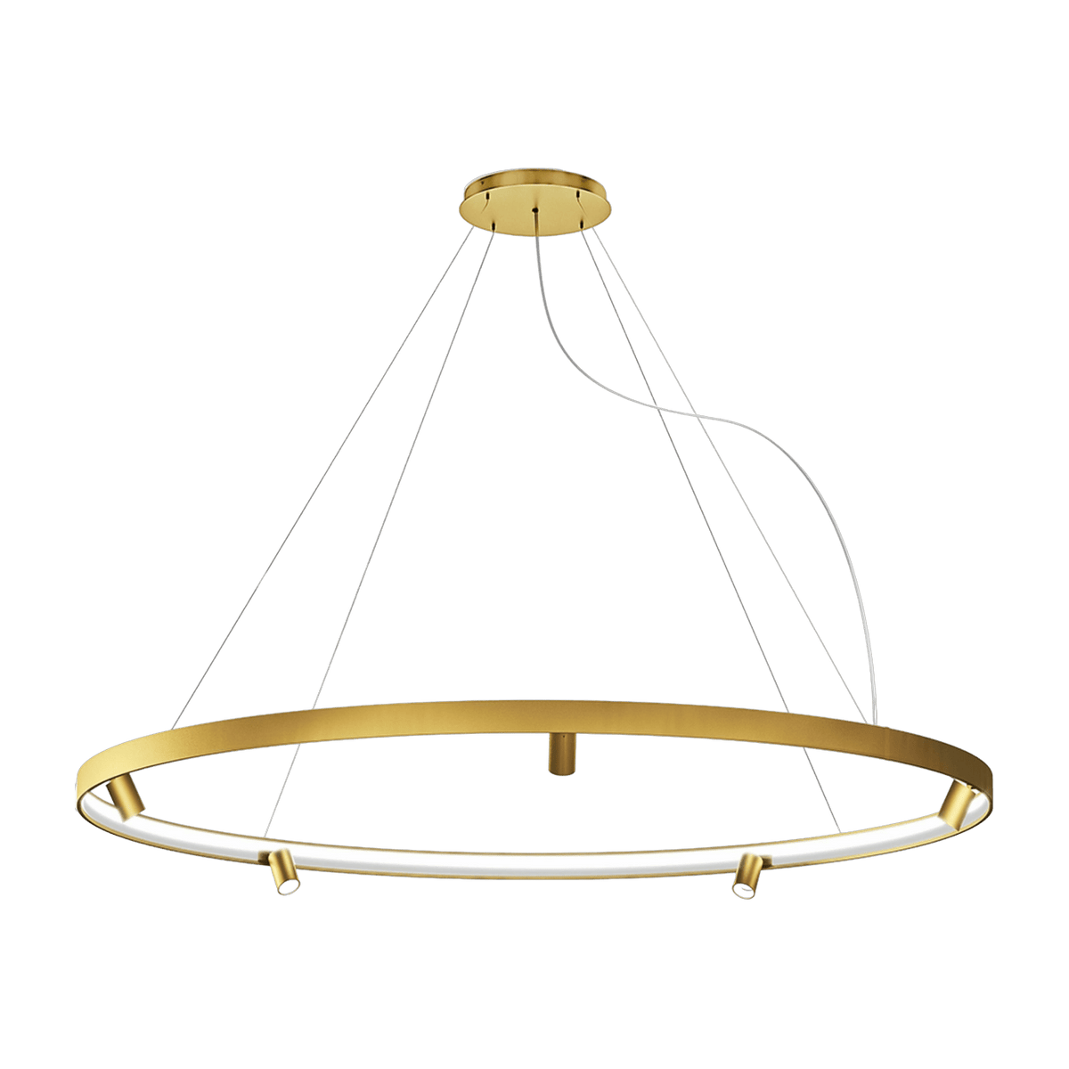 Suspension ronde 200 cm in brass Arena - Panzeri - The Cool Republic