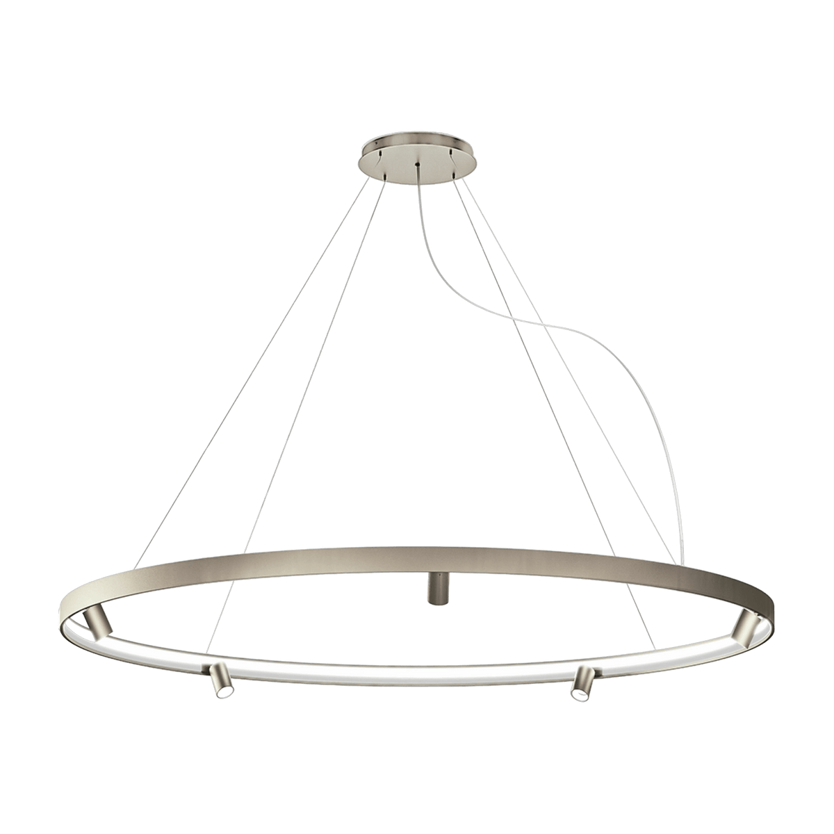 Suspension ronde 200 cm in titanium Arena - Panzeri - The Cool Republic