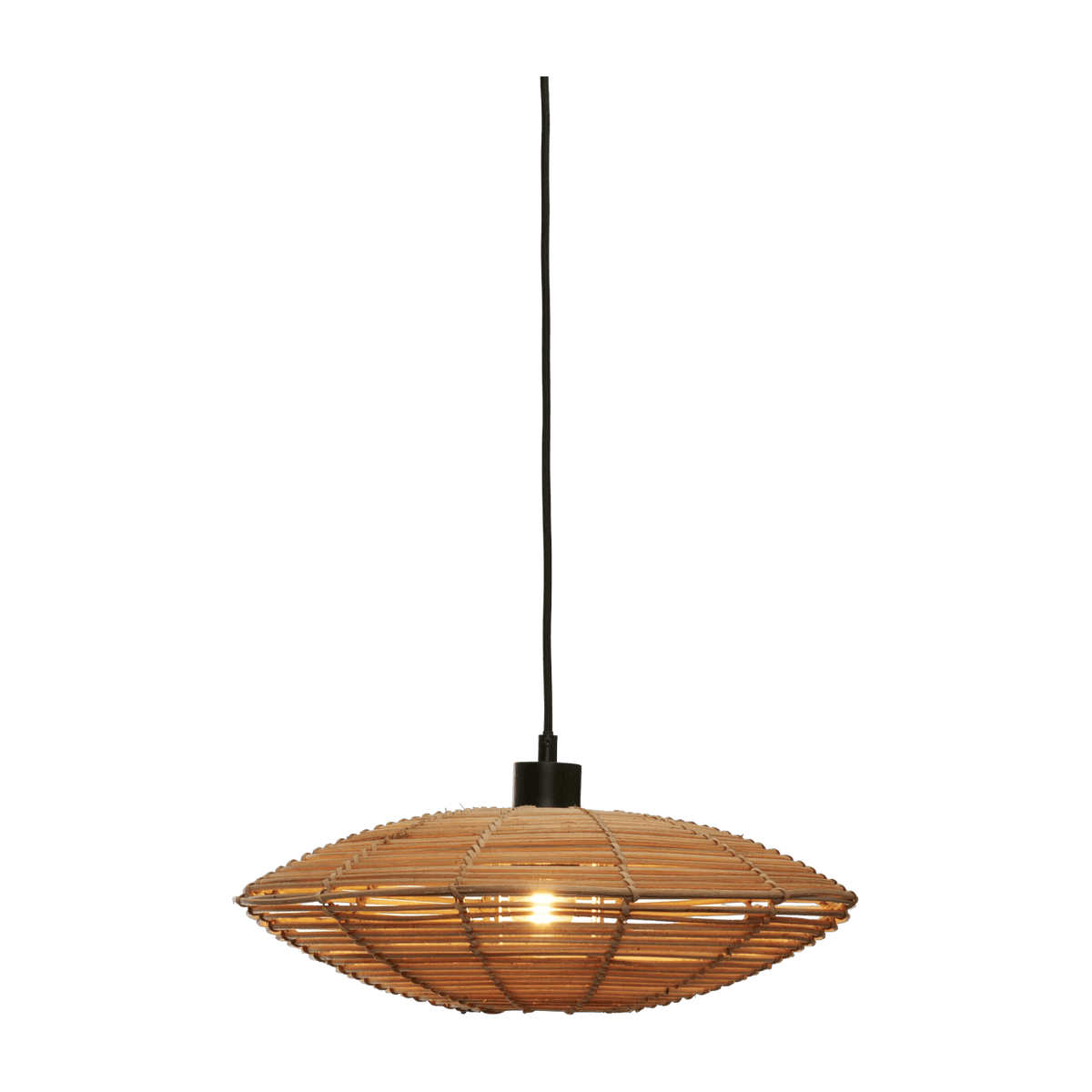 Suspension ronde en rotin naturel 40x10 cm Tanami - Good & Mojo - The Cool Republic