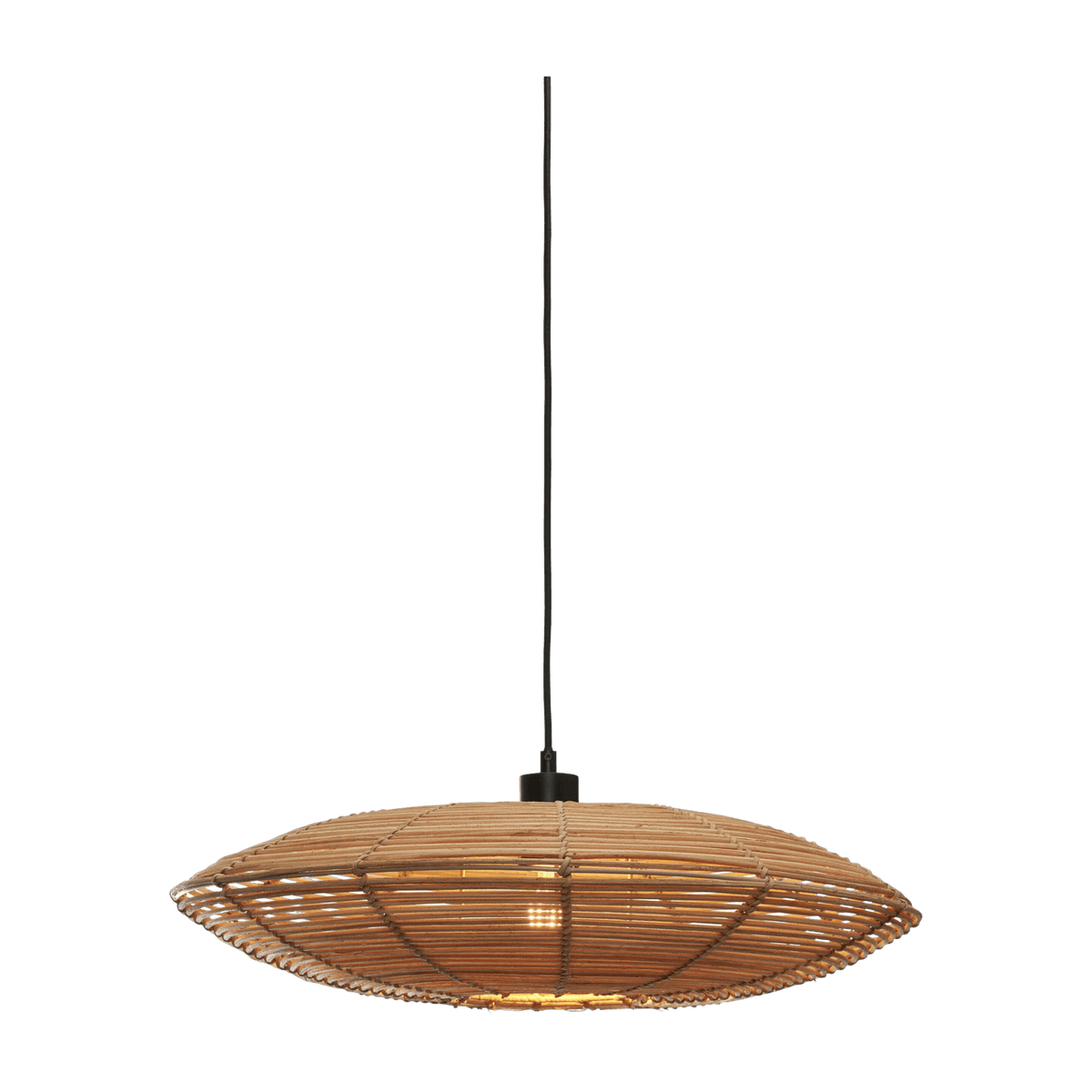 Suspension ronde en rotin naturel 55x14 cm Tanami - Good & Mojo - The Cool Republic
