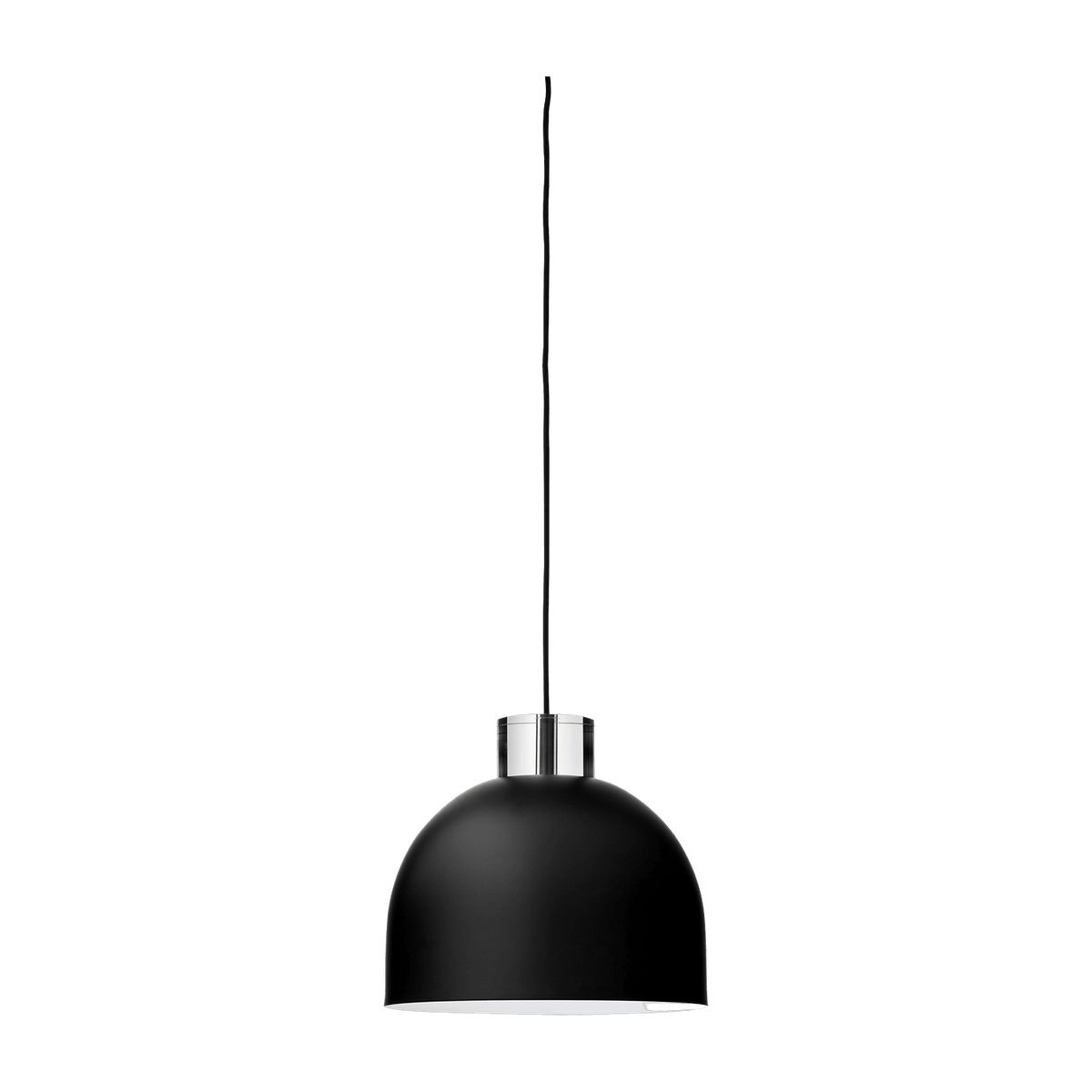 Suspension ronde S verre et noir Luceo - Aytm - The Cool Republic